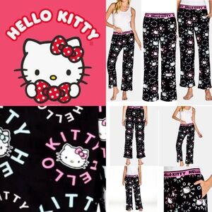 Hello Kitty Black Pajama Bottoms new